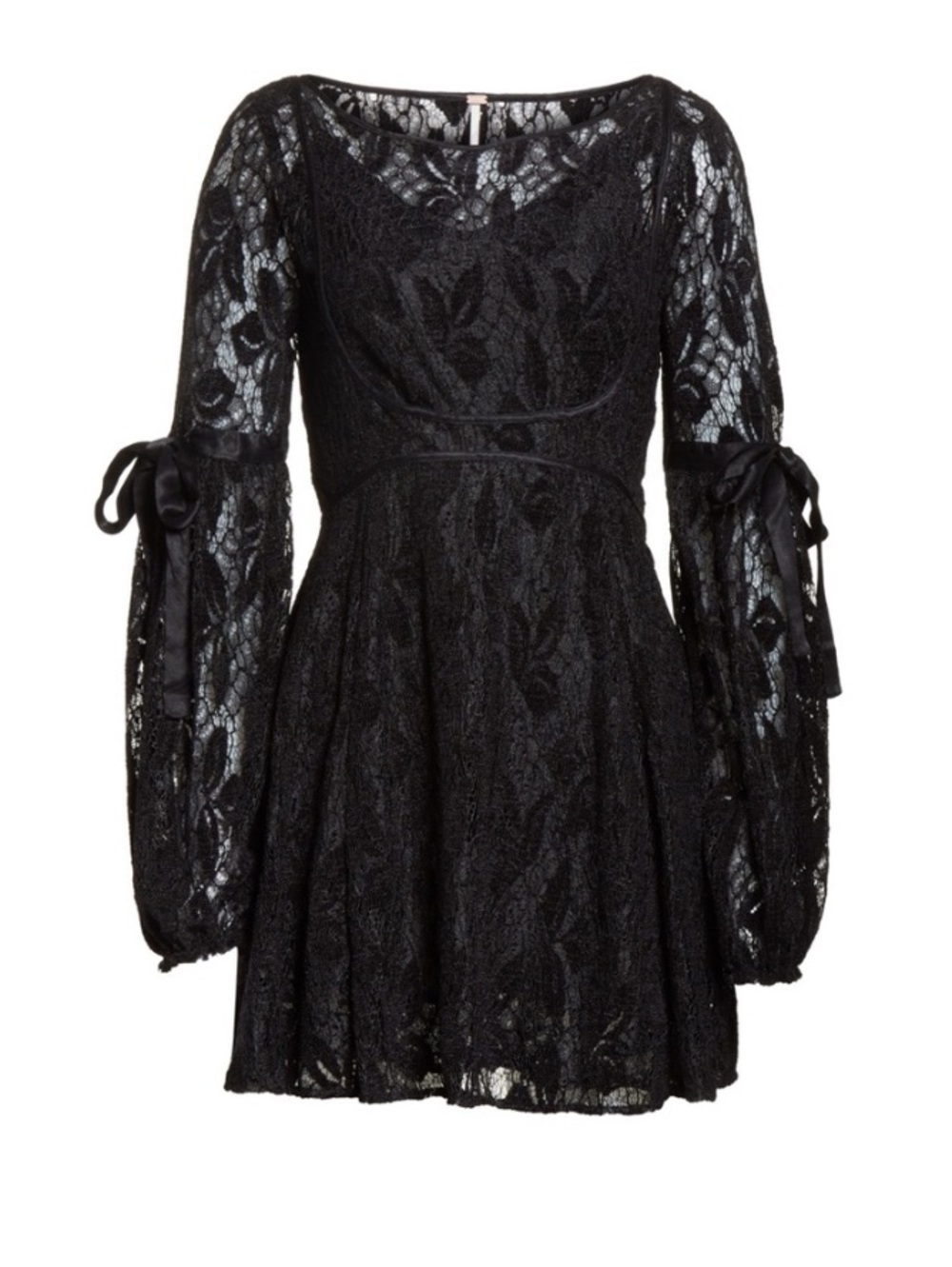 Free People $128 MSRP LACE MINI DRESS/ SWIM COVERUP. Size Oversized XS